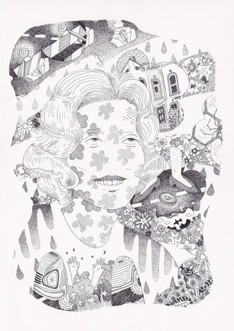 ink on paper, 10"x14"